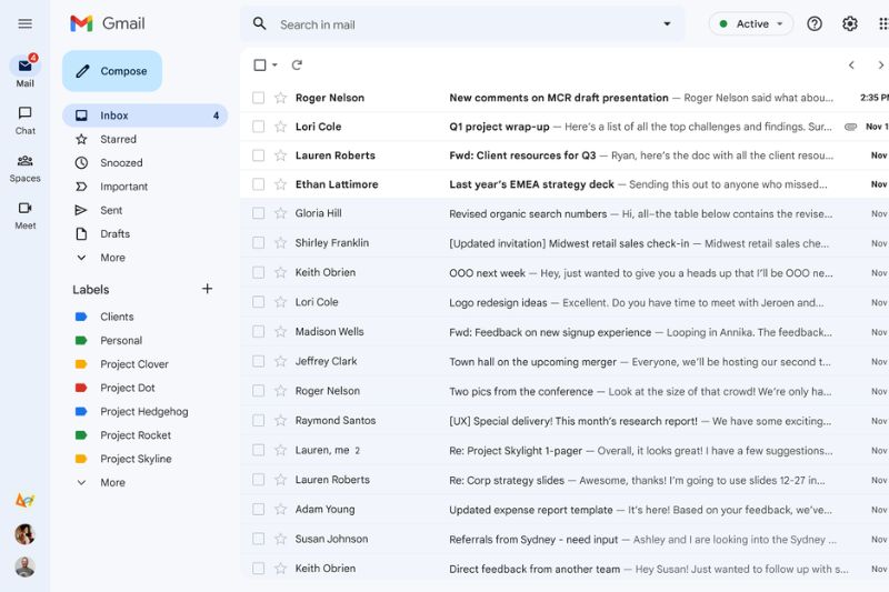 Share acc Gmail free sạch, không tin rác