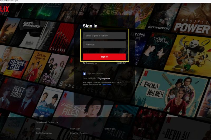 Cách đăng nhập tài khoản Netflix